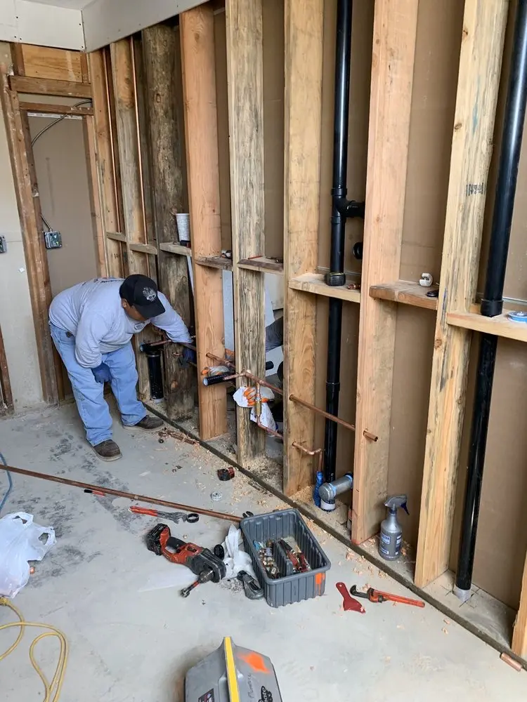 Commercial rough-in plumbing for Water Heater Replacement in Lancaster Historic District